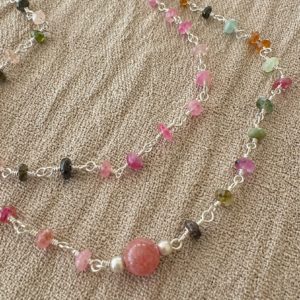Collier Tourmaline Multicolore